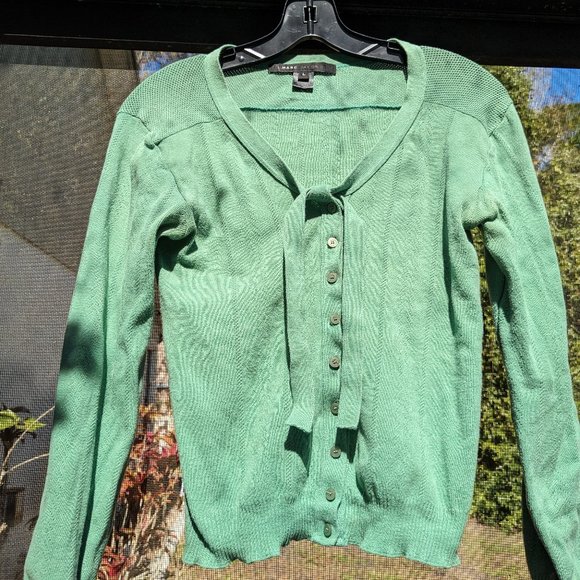 Marc Jacobs Green Cotton Cropped Sweater Skall - Picture 1 of 4